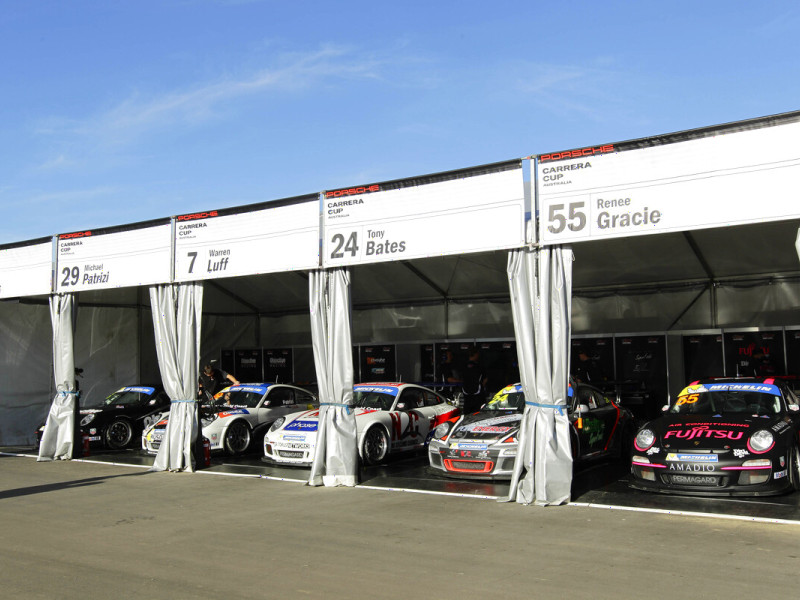 McElrea Racing drivers at Adelaide Street Circuit 2013