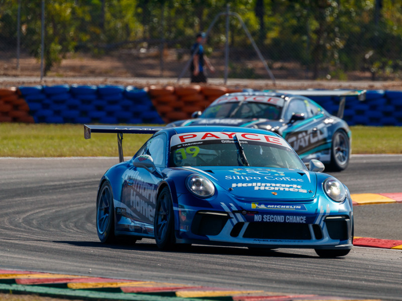 Anthony Gilbertson #19 racing at Hidden Valley Raceway 2019