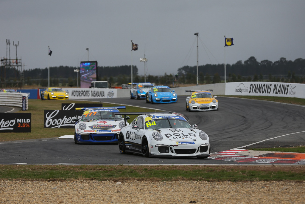 Brett Boulton #84 racing at Symmons Plains Raceway 2019