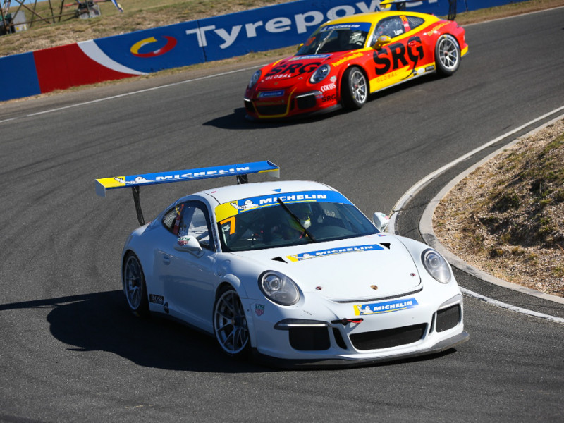 Ryan Suhle #7 racing at Symmons Plains Raceway 2019