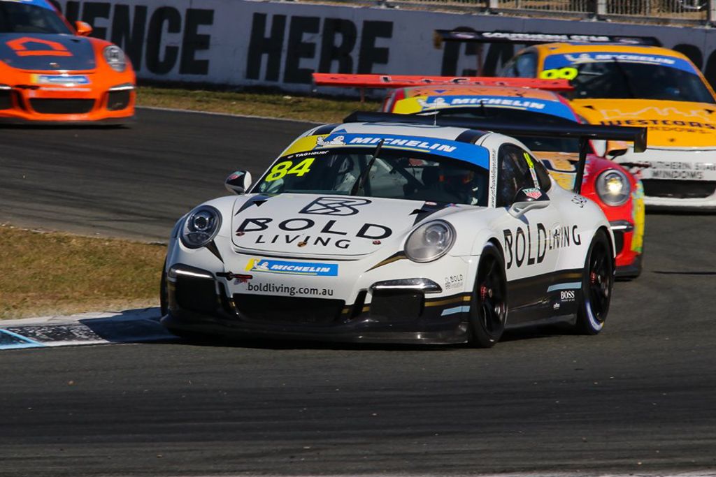 Brett Boulton #84 racing at Queensland Raceway 2019