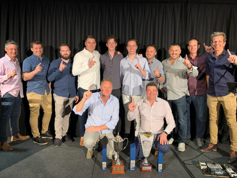 McElrea Racing drivers and crew at The Bend Motorsport Park 2019