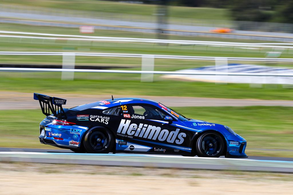 Harri Jones #12 racing at Sandown International Raceway 2020