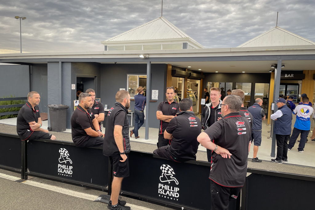 McElrea Racing crew at Phillip Island Circuit 2021