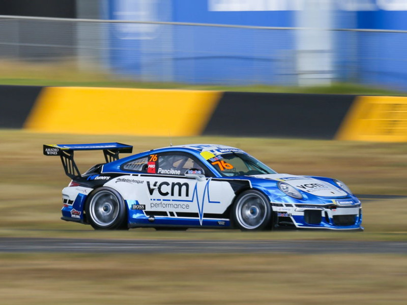 Christian Pancione #76 racing at Sydney Motorsport Park 2021