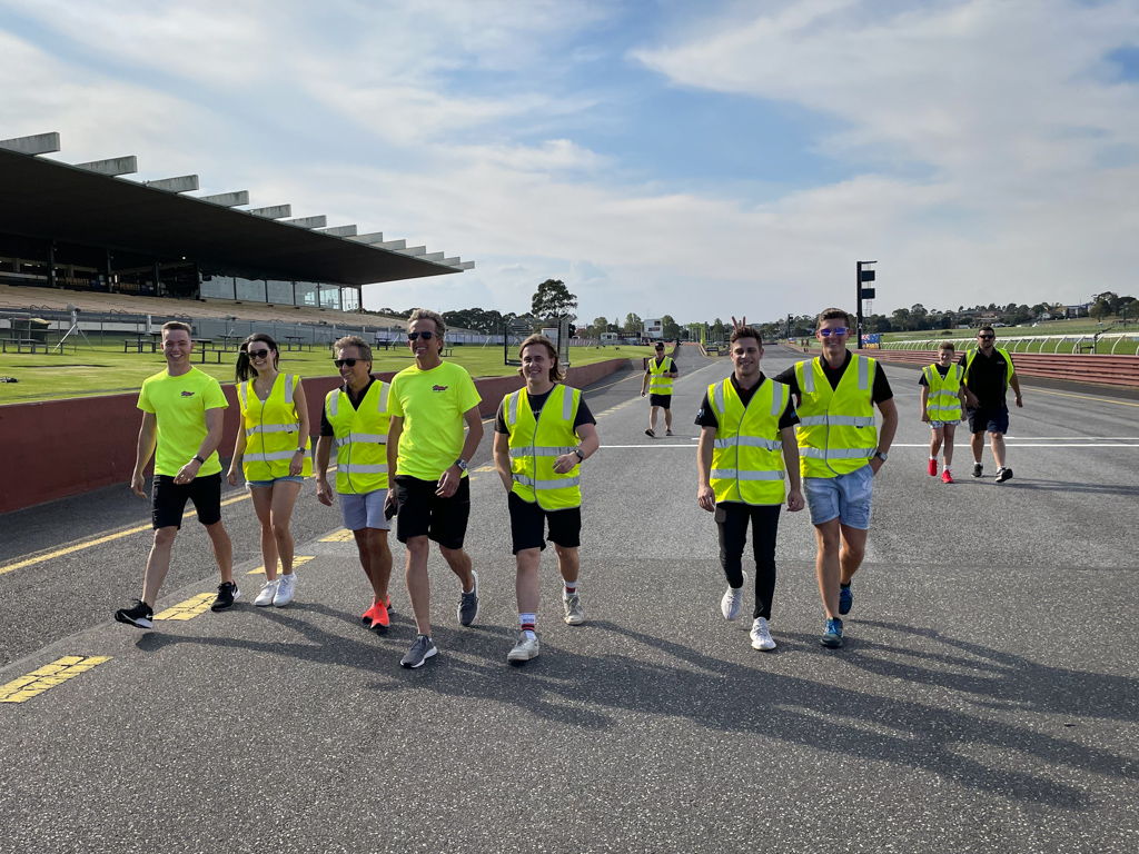McElrea Racing drivers at Sandown International Raceway 2021
