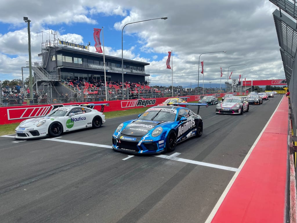 Harri Jones #12 racing at Mount Panorama Circuit Bathurst 2021