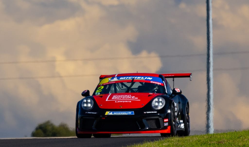 Richard Cowen #2 racing at Sydney Motorsport Park 2022