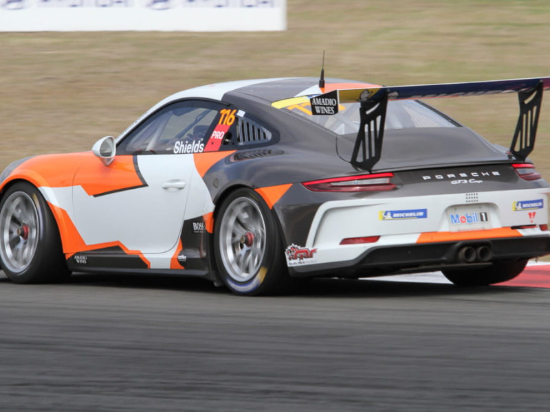 Aron Shields #116 racing at Queensland Raceway 2022