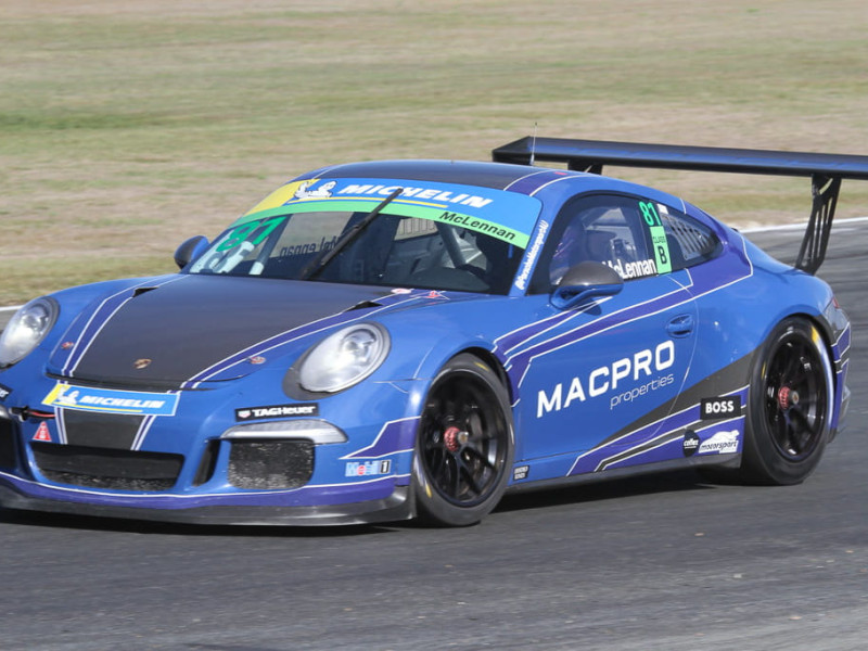 Tom McLennan #81 racing at Queensland Raceway 2022