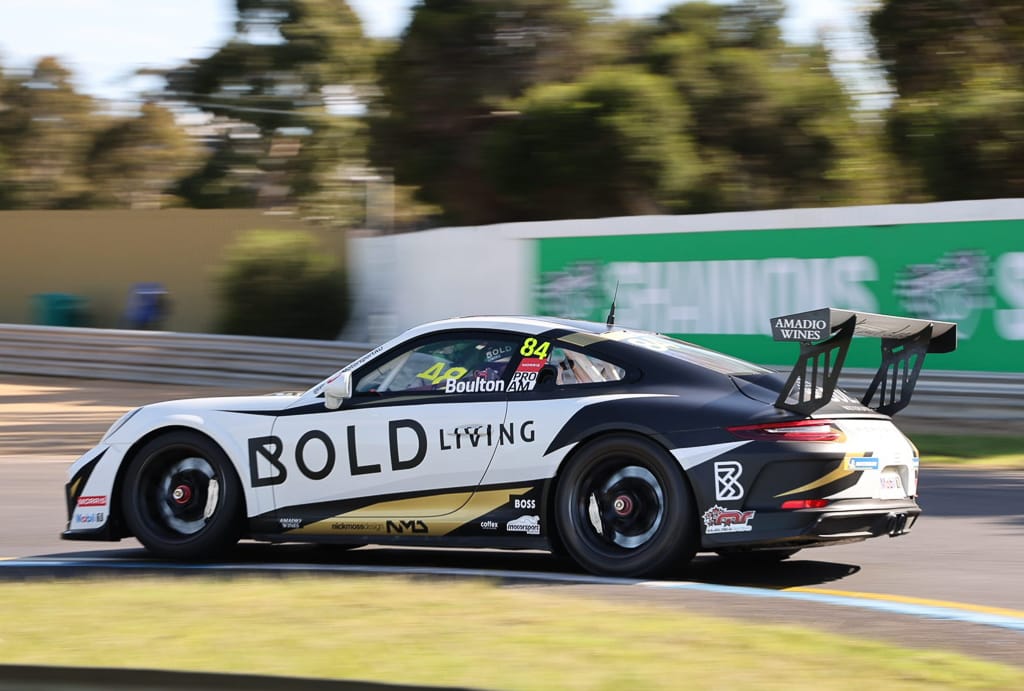Brett Boulton #84 racing at Sandown International Raceway 2022
