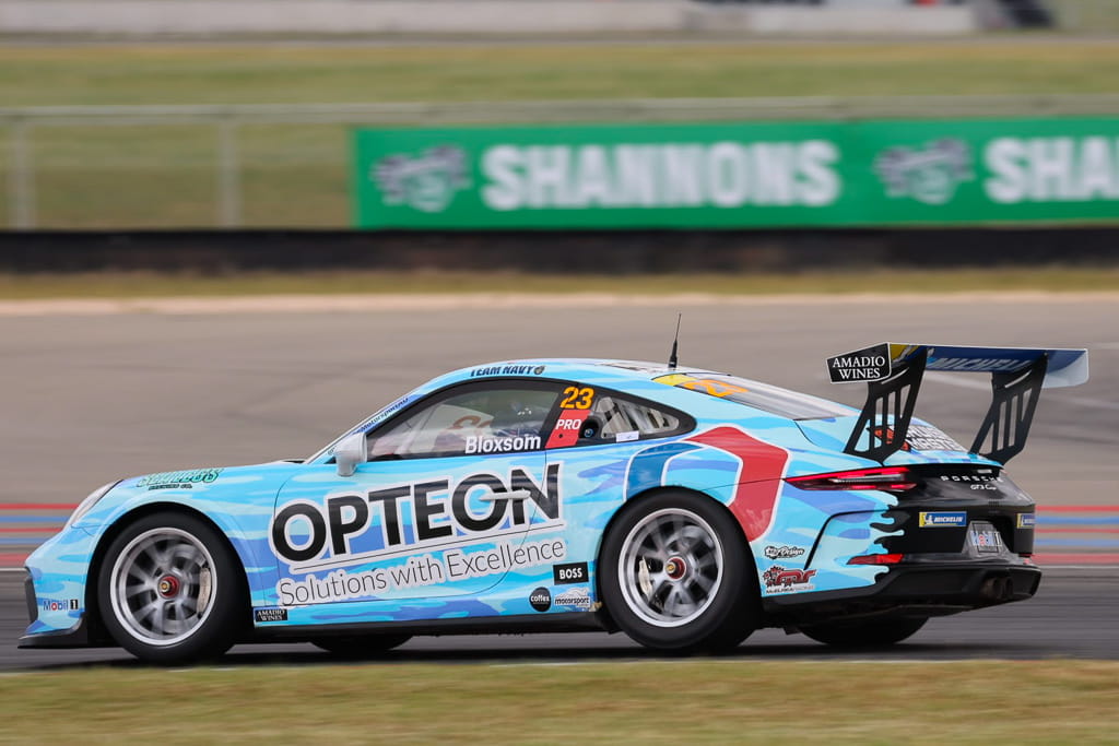 Lockie Bloxsom #23 racing at The Bend Motorsport Park 2022