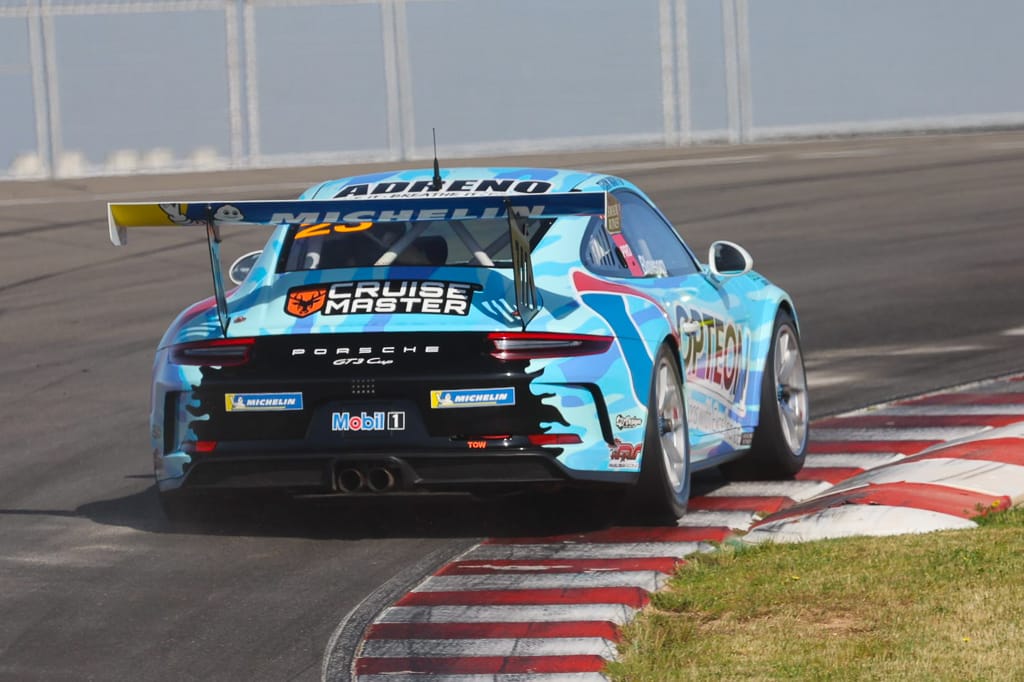 Lockie Bloxsom #23 racing at The Bend Motorsport Park 2022