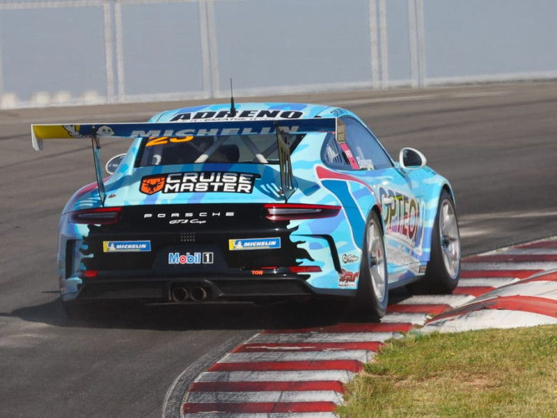 Lockie Bloxsom #23 racing at The Bend Motorsport Park 2022