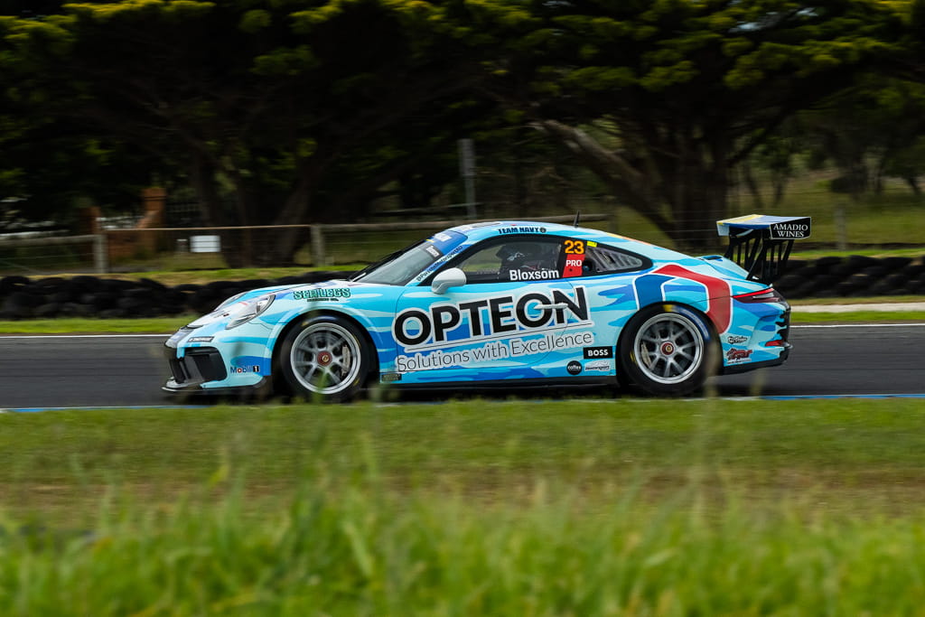 Lockie Bloxsom #23 racing at Phillip Island Circuit 2022