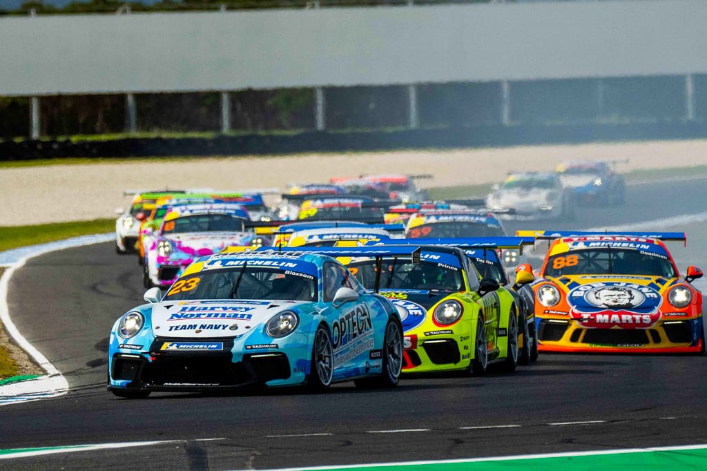 Lockie Bloxsom #23 racing at Phillip Island Circuit 2022