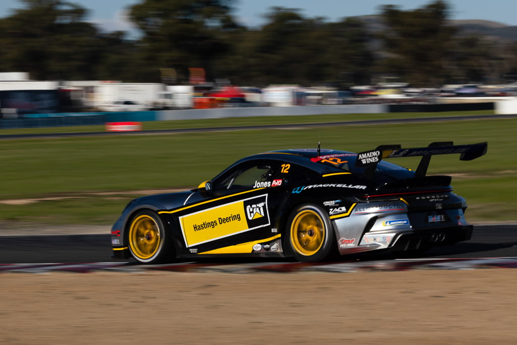 Harri Jones #12 racing at Winton Motor Raceway 2022