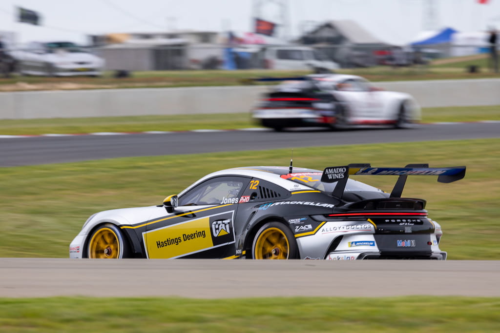 Harri Jones #12 racing at The Bend Motorsport Park 2022