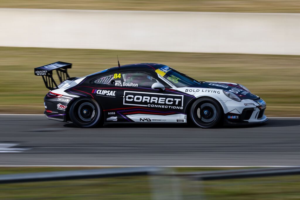 Brett Boulton #84 racing at Symmons Plains Raceway 2023