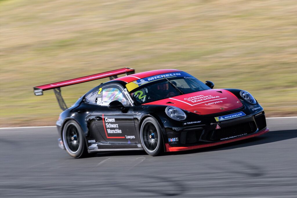 Richard Cowen #2 racing at Symmons Plains Raceway 2023