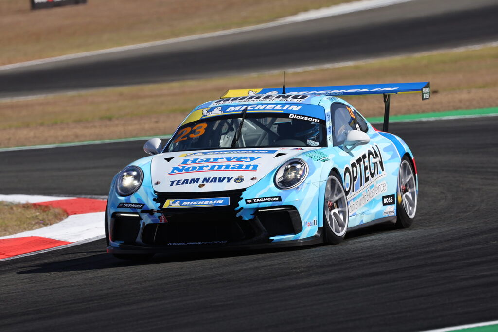 Lockie Bloxsom #23 racing at Queensland Raceway 2023