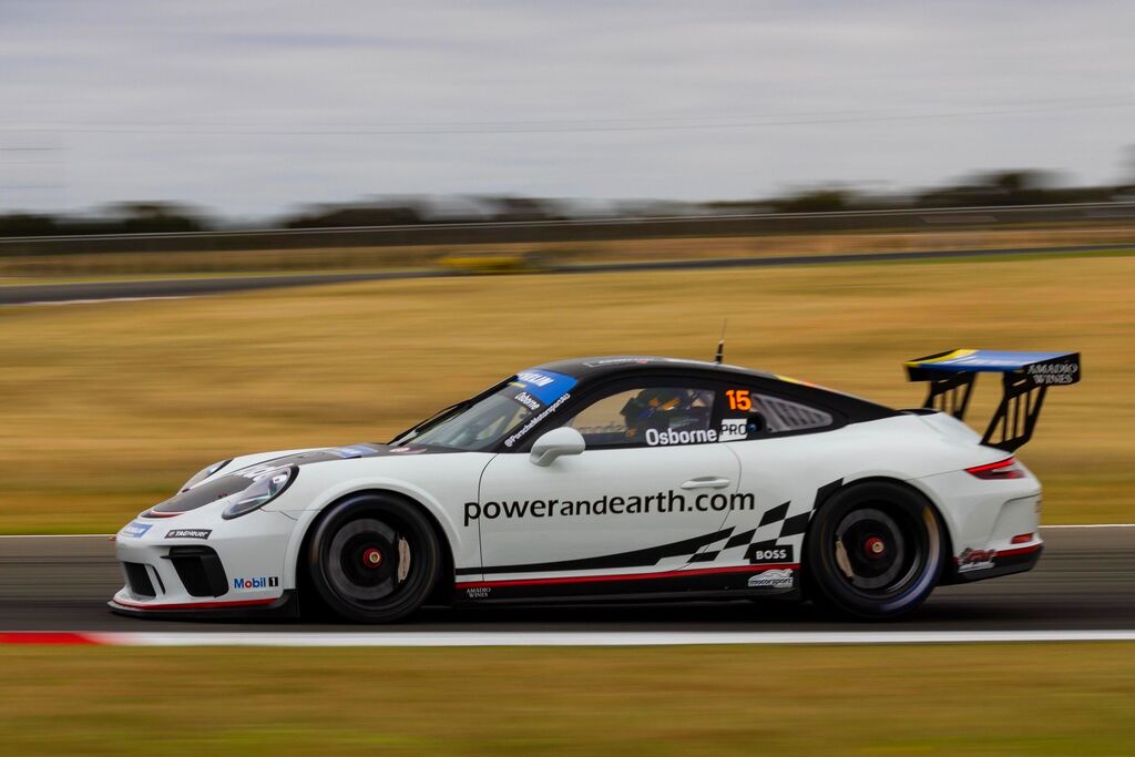 Clay Osborne #15 racing at The Bend Motorsport Park 2023