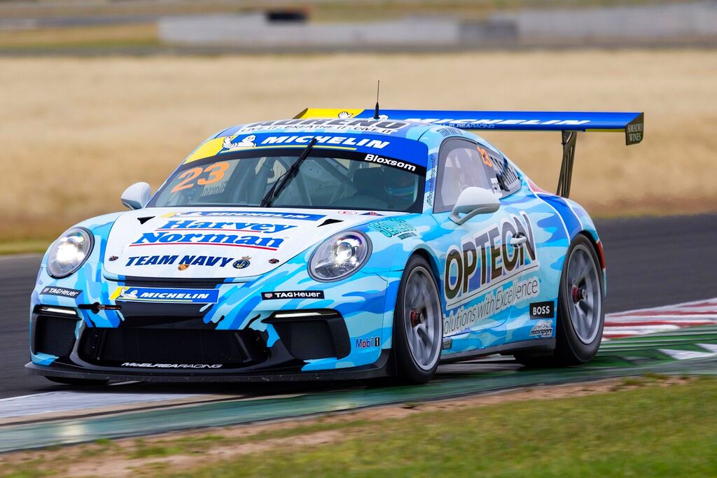 Lockie Bloxsom #23 racing at The Bend Motorsport Park 2023