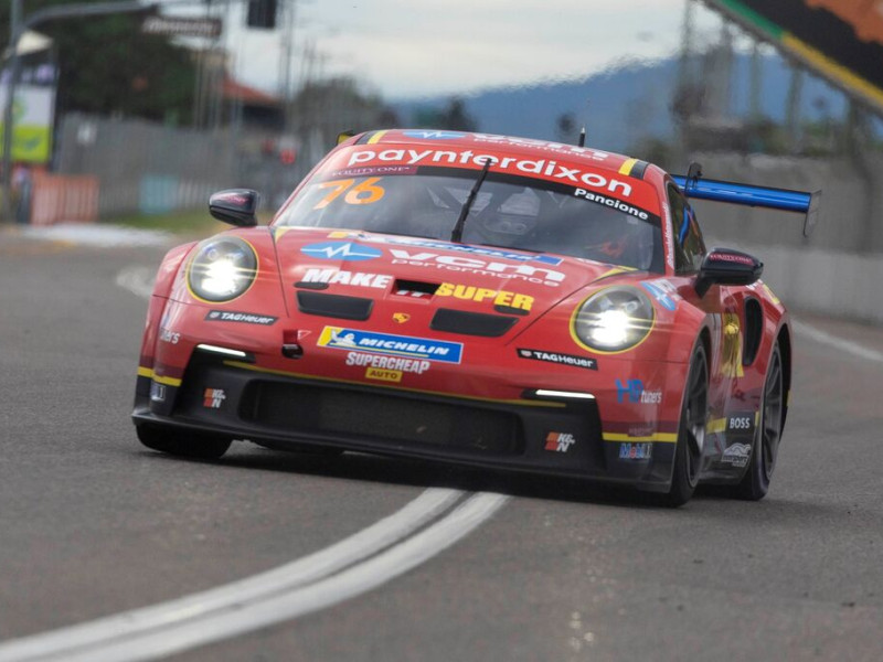 Christian Pancione #76 racing at Townsville Street Circuit 2023