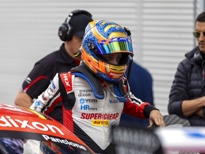 Christian Pancione #76 racing at Adelaide Street Circuit 2023