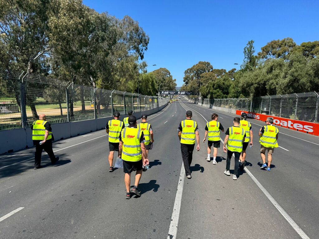 McElrea Racing drivers on the podium at Adelaide Street Circuit 2023