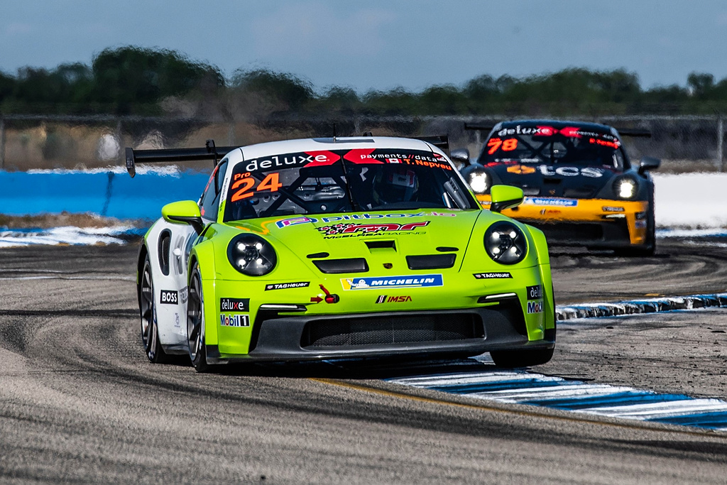 Thomas Nepveu #24 racing at Sebring, Florida 2023