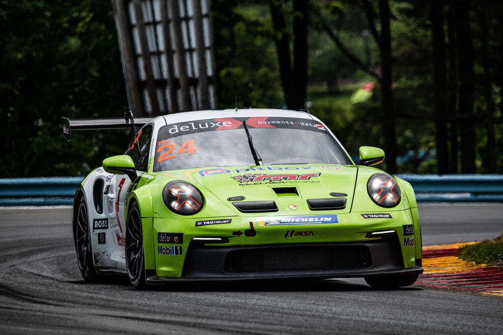 Thomas Nepveu #24 racing at Watkins Glen, New York 2023