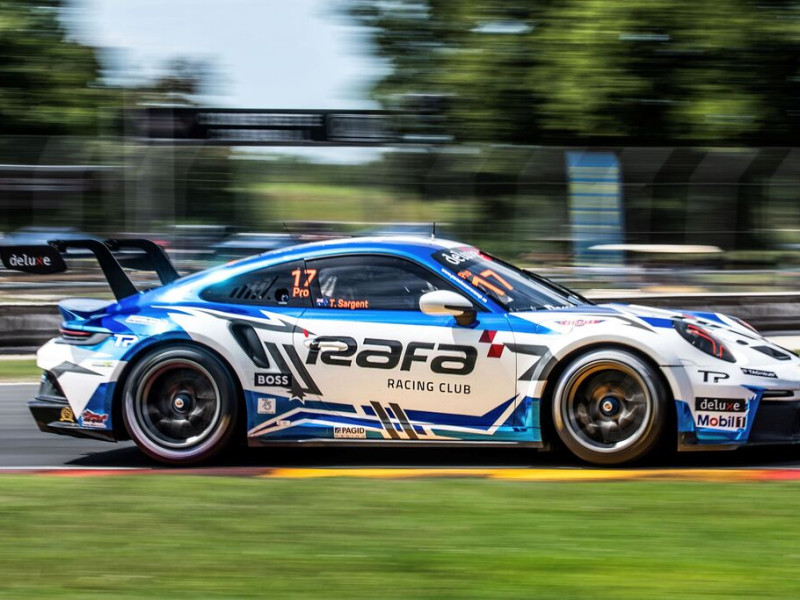 Tom Sargent #17 racing at Road America, Wisconsin 2023