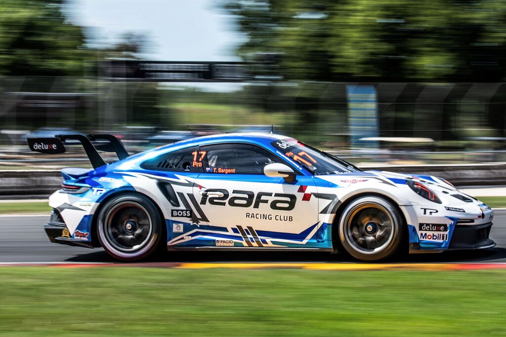 Tom Sargent #17 racing at Road America, Wisconsin 2023