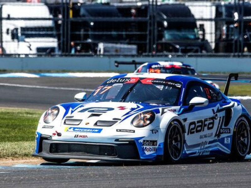 Tom Sargent #17 racing at Indianapolis, Indiana 2023