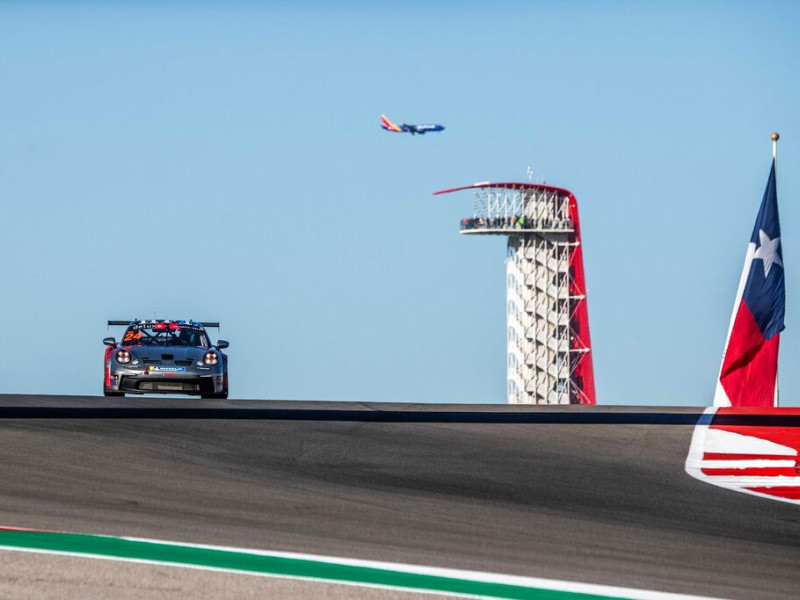 Bayley Hall #24 racing at Circuit of the Americas, Texas 2023