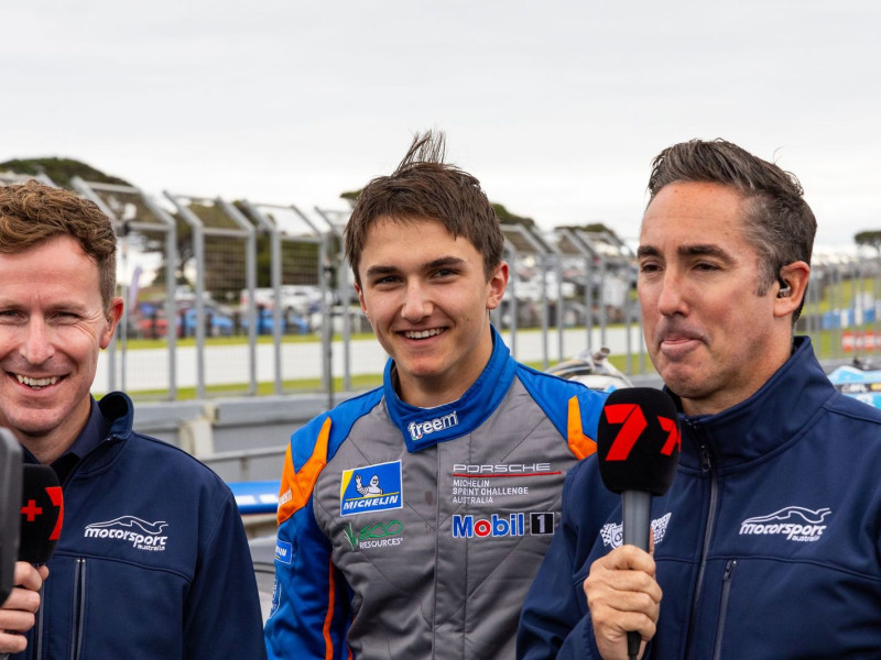 Caleb Sumich #14 racing at Phillip Island Circuit 2024
