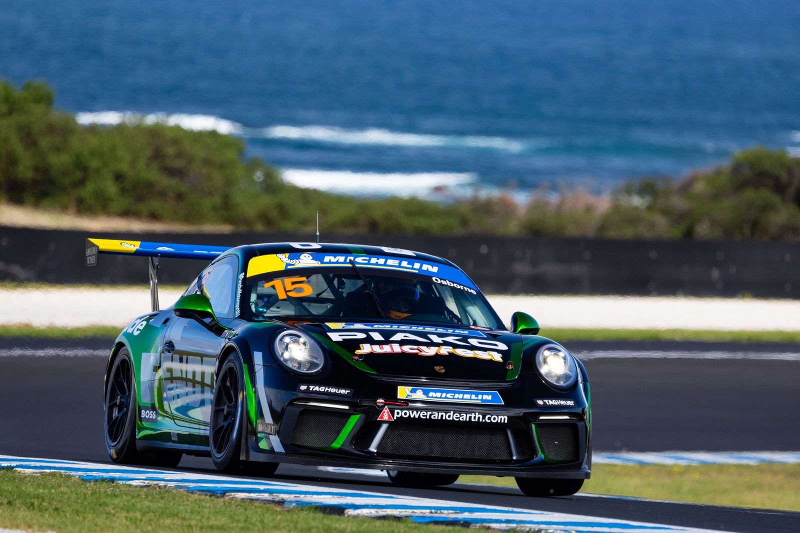 Clay Osborne #15 racing at Phillip Island Circuit 2024
