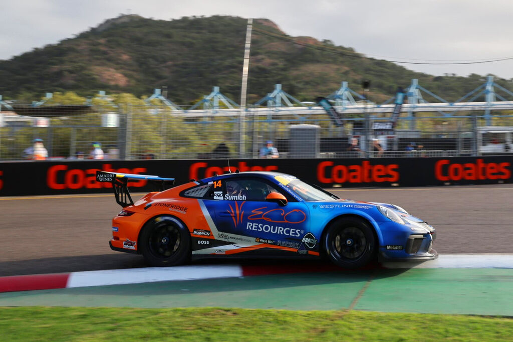 Caleb Sumich #14 racing at Townsville Street Circuit 2024