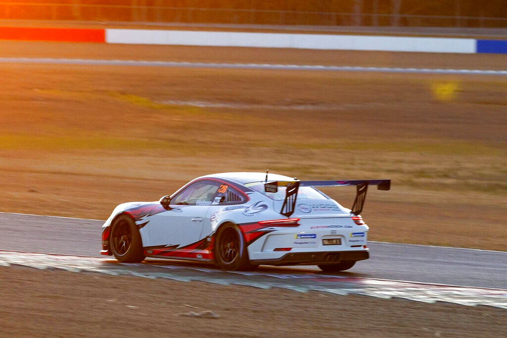 Ayrton Hodson #28 racing at Queensland Raceway 2024