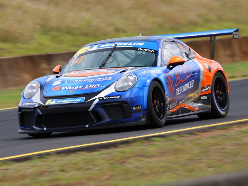 Caleb Sumich #14 racing at Sydney Motorsport Park 2024