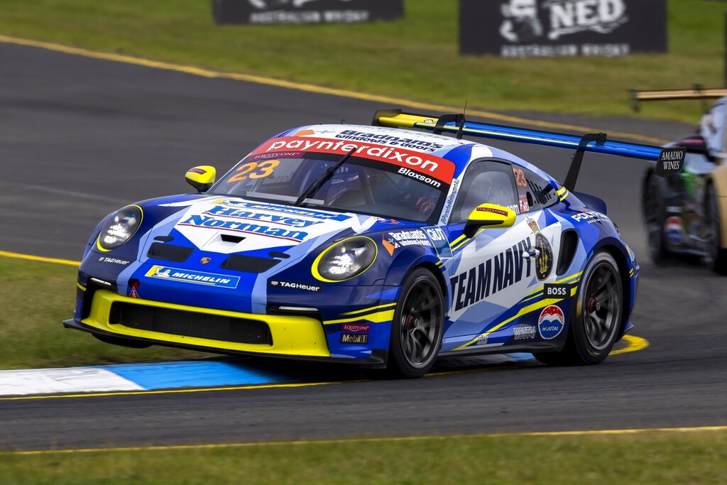 Lockie Bloxsom #23 racing at Sandown International Raceway 2024