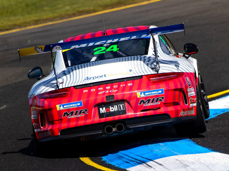 Daniel Quimby #24 racing at Sandown International Raceway 2025