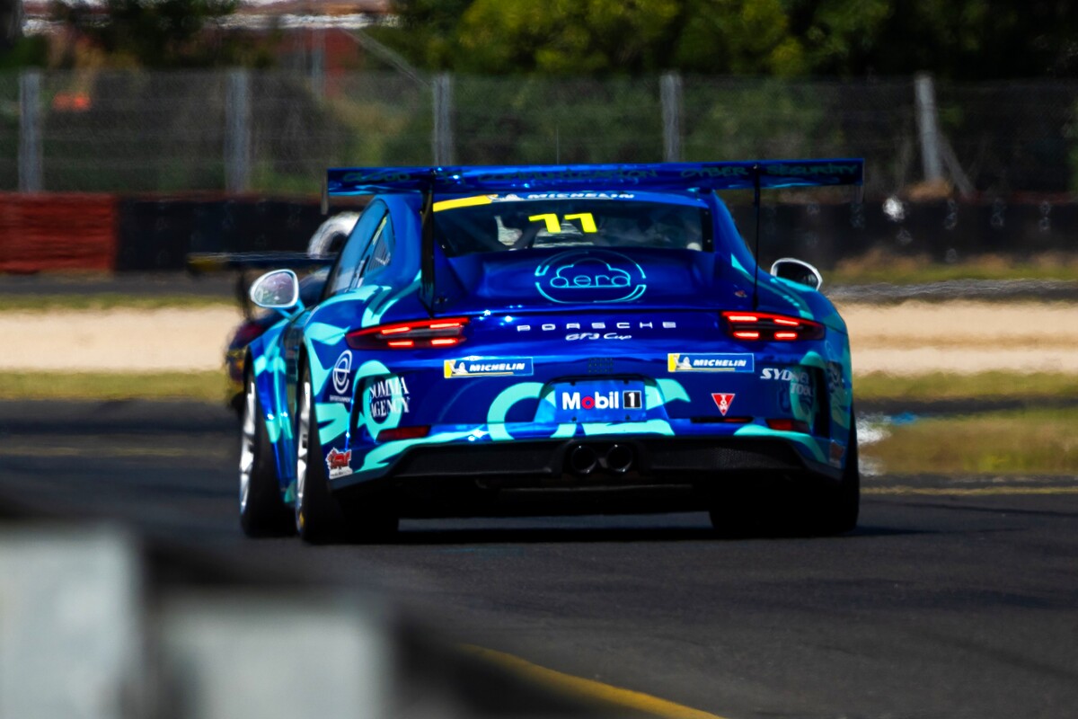 Eric Constantinidis #11 racing at Sandown International Raceway 2025