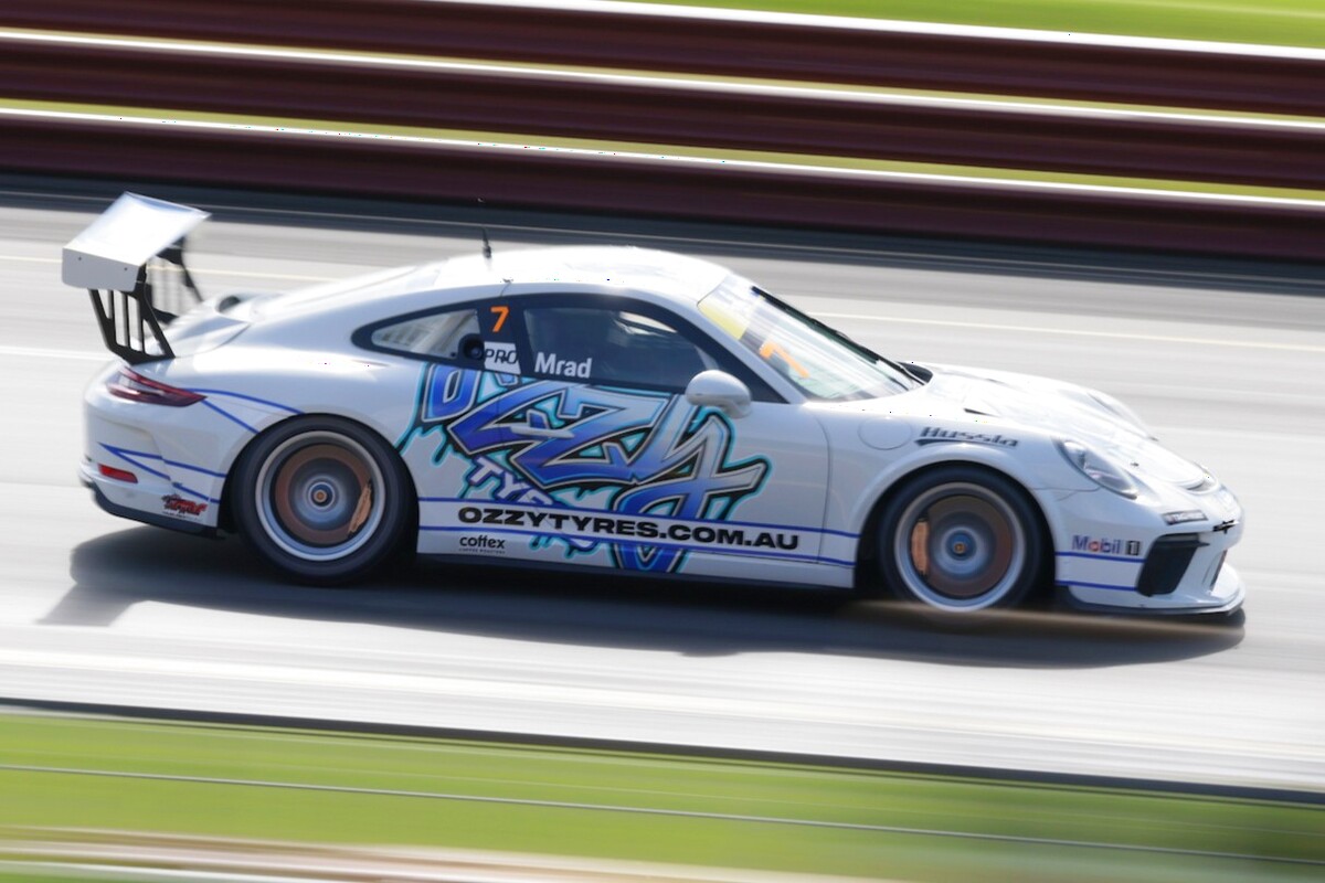 Kamal Mrad #7 racing at Sandown International Raceway 2025