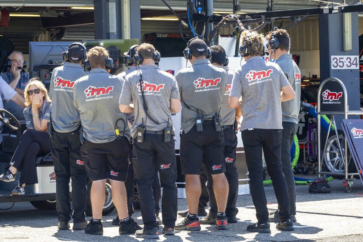 McElrea Racing crew at Sandown International Raceway 2025