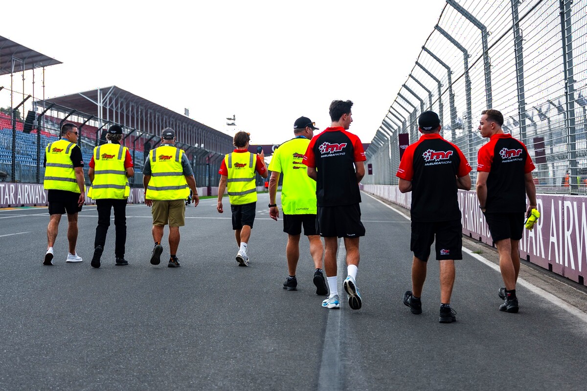 McElrea Racing track walk at the Australian Grand Prix 2026